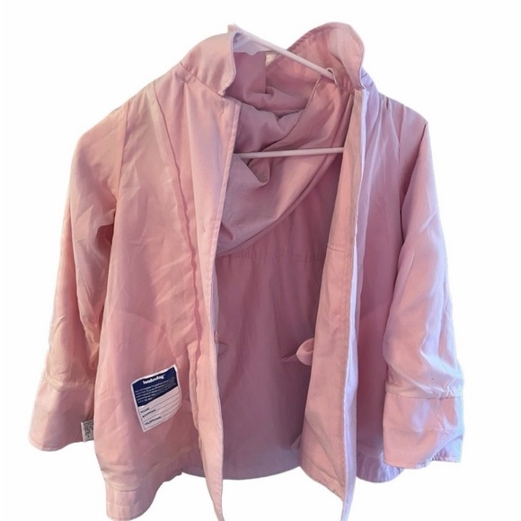 London fog girls pink hooded rain coat jacket size 6 - Picture 4 of 7